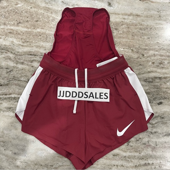 Nike Pro Elite 2” 2-in-1 USA Burgundy Brief Shorts AO8485-611 Women’s Sz XS - Picture 5 of 8